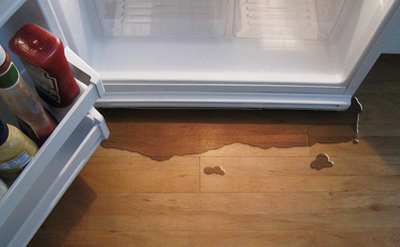 Leaking refrigerator